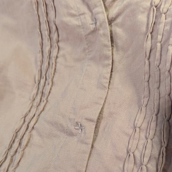 Sundance Cotton Pink Purple Snap Up Blouse Size 14 - Picture 4 of 5